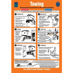 Towing IMO skylt - Självhäftande vinyl 475 x 330 mm