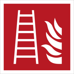 Räddningsstege - Brandskylt ISO 7010 F003