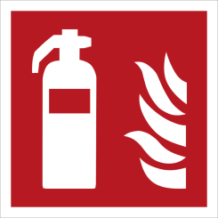 Brandsläckare - Brandskylt ISO 7010 F001