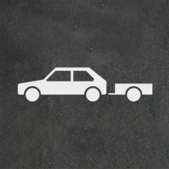 PREMARK Bil och trailer 38 x 150 cm