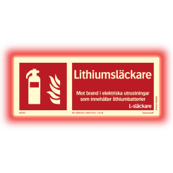 Supernova+® Lithiumsläckare ISO - Färgefterlysande 100 x 250 mm