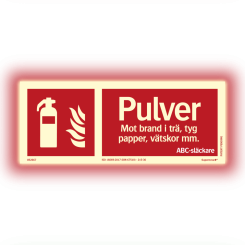 Supernova+® Pulversläckare ISO - Färgefterlysande 100 x 250 mm