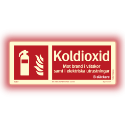 Supernova+® Koldioxidsläckare ISO - Färgefterlysande 100 x 250 mm