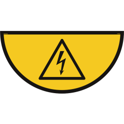 Elektrisk spänning - Golvskylt - ISO 7010