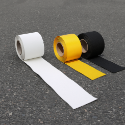 PREMARK Termoplastisk vägmarkering, vit eller gul rulle, 100 mm x 5 m