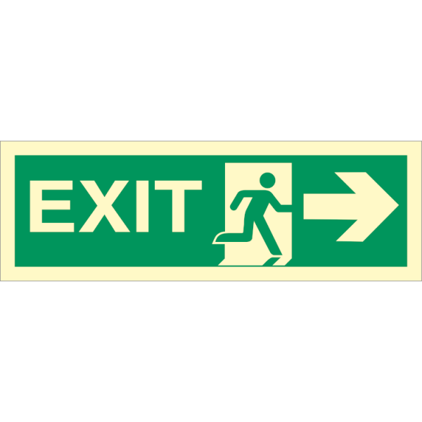 Direction sign  - Exit rigt, arrow right 