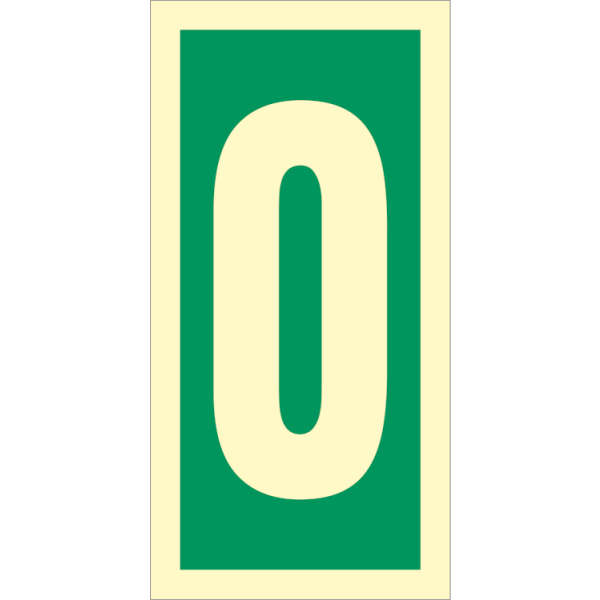 Direction sign  - Number 0 