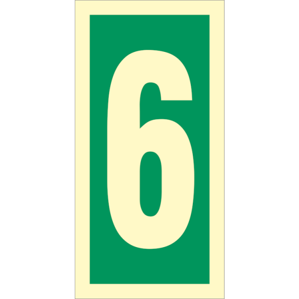Direction sign  - Number 6 