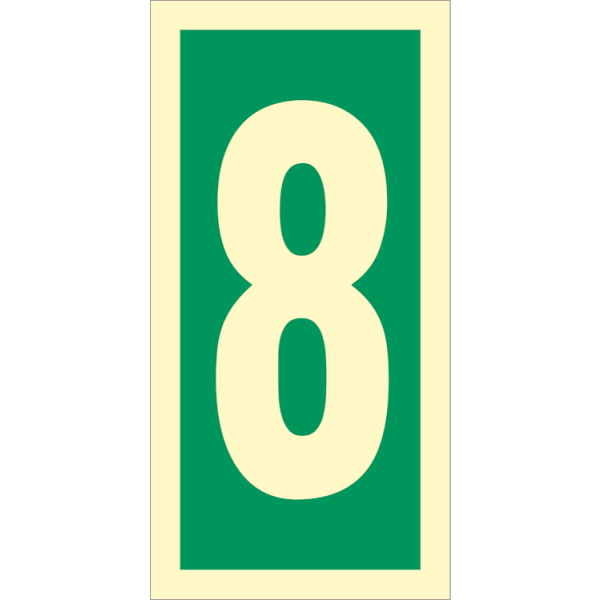 Direction sign  - Number 8 