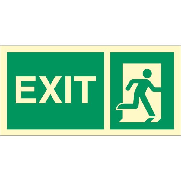 Direction sign  - EXIT sign