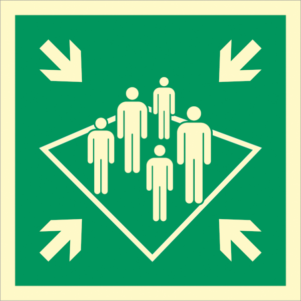 Direction sign  - Assembly station 
