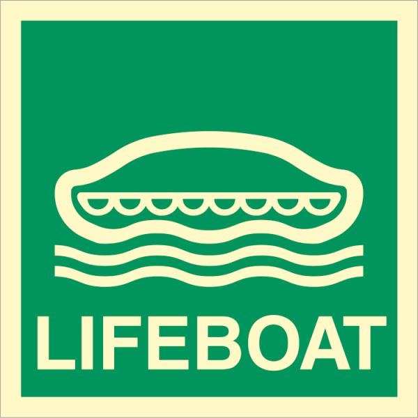 Direction sign  - Lifeboat 