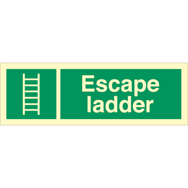 Emergency sign -  Escape ladder 