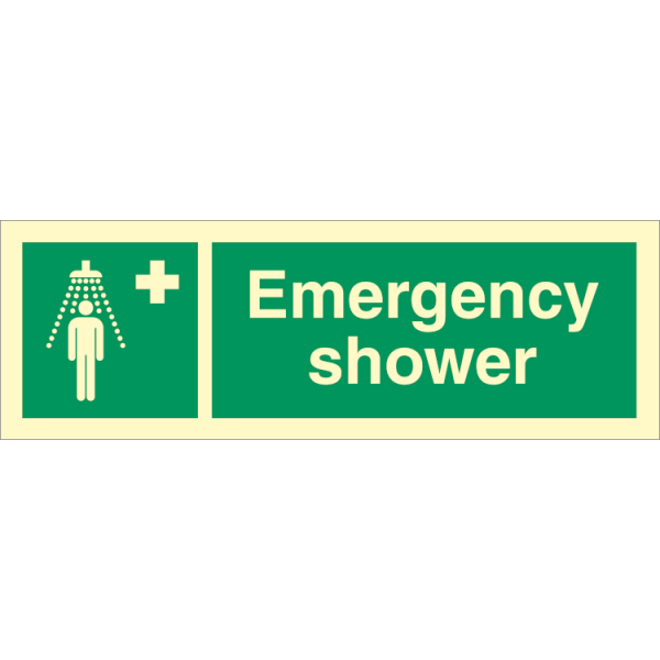 Emergency sign -  Emergency shower 