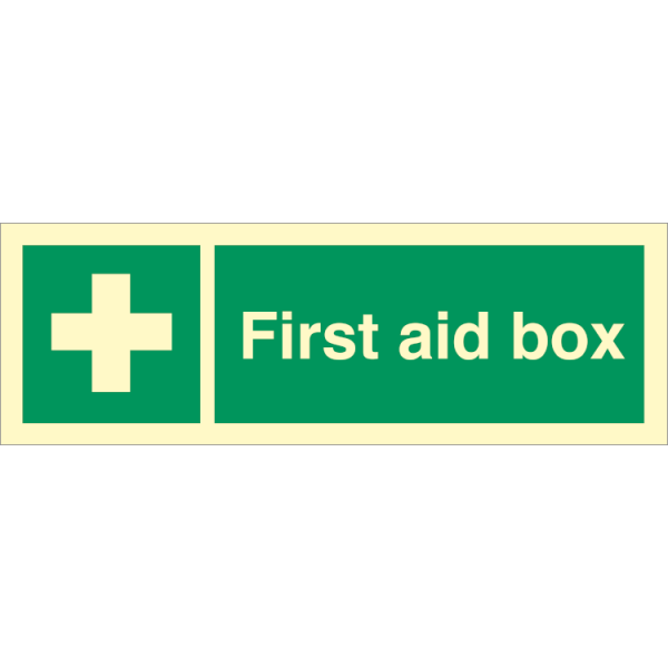 Emergency sign -  First aid box 