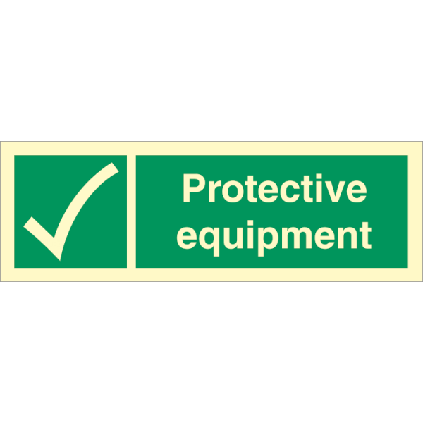 Emergency sign -  Protective equipment 
