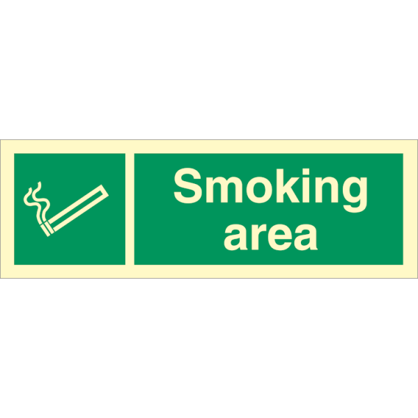 Emergency sign -  Smoking area 