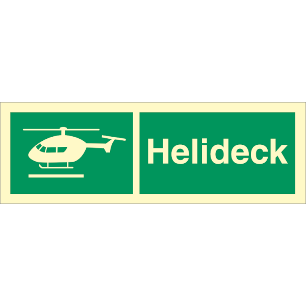 Emergency sign -  Helideck 