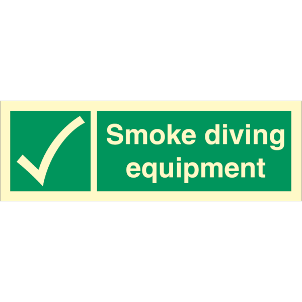 Emergency sign -  Smoke diving equipment 
