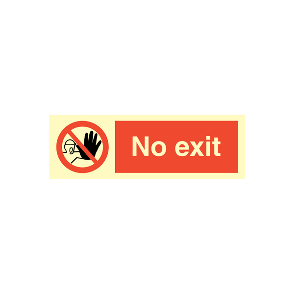 Prohibition sign - No exit 