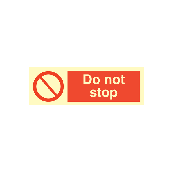 Prohibition sign - Do not stop 