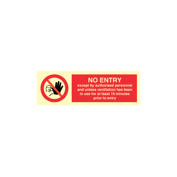 Prohibition sign - NO ENTRY -  except by authorised personnel 