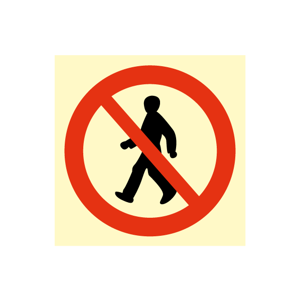 Prohibition sign - No access 