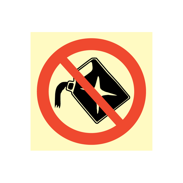 Prohibition sign - No filling 