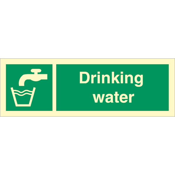 Emergency sign -  Drinking water 