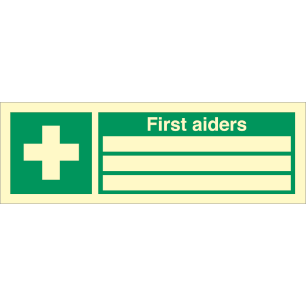 Emergency sign -  First aiders 
