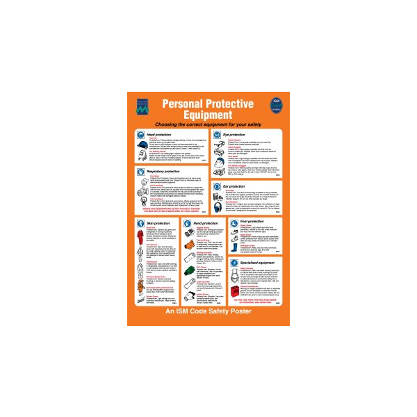 Personal protective equipment IMO skylt - Självhäftande vinyl 475 x 330 mm