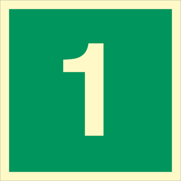 IMO sign - Number 1 