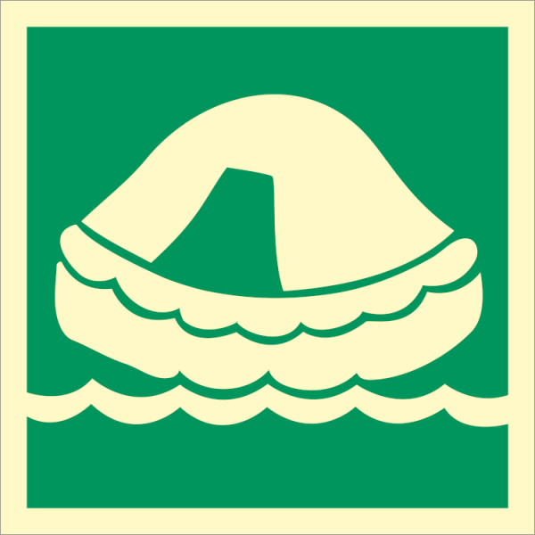 IMO sign - Liferaft 
