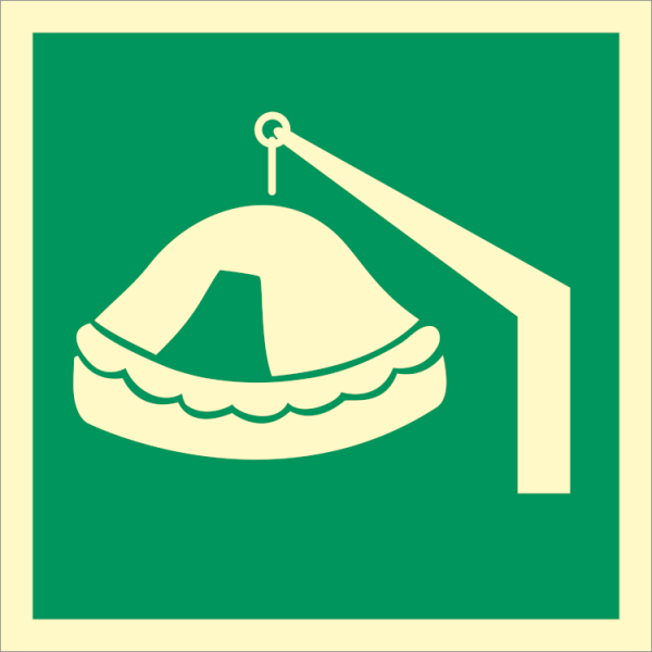 IMO sign - Davit Launched Liferaft