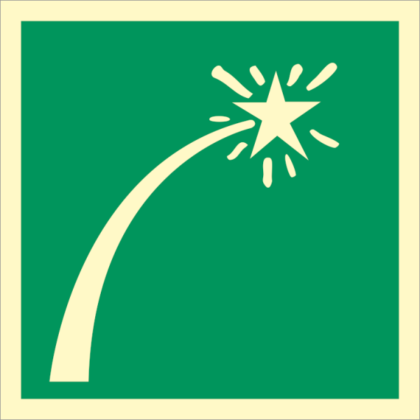 IMO sign - Survival craft distress signal 