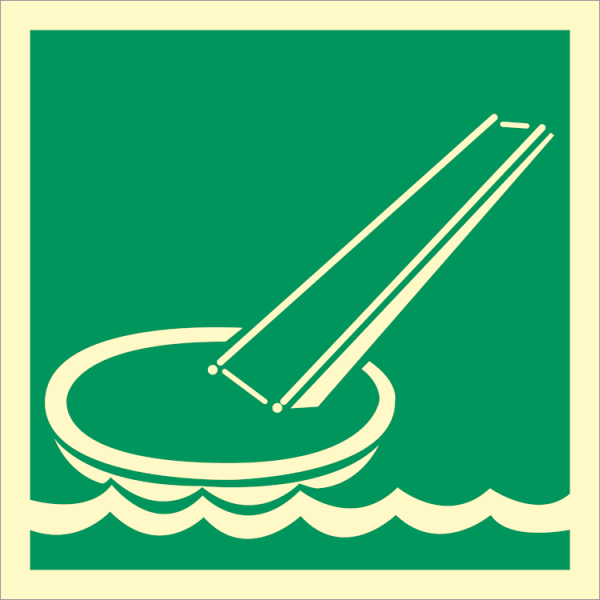 IMO sign - Evacuation slide 
