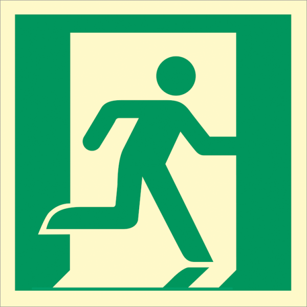 Direction sign  - Exit right 