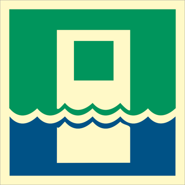 IMO sign - Water tight door 