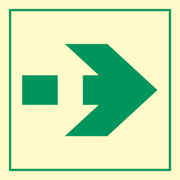 IMO sign - Secondary means of escape route 