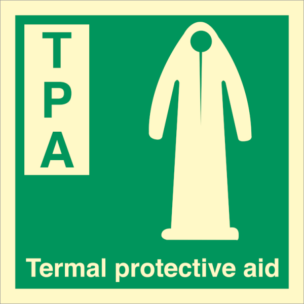 IMO sign - Thermal protective aid 