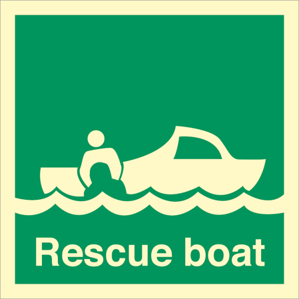 IMO sign - Rescue boat 