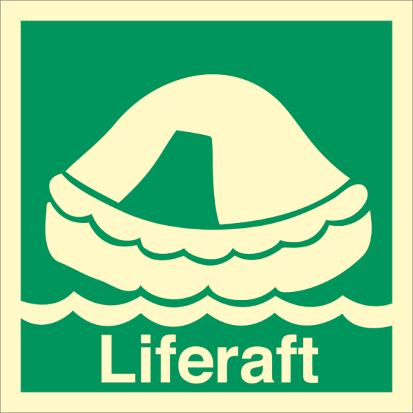 IMO sign - Liferaft 