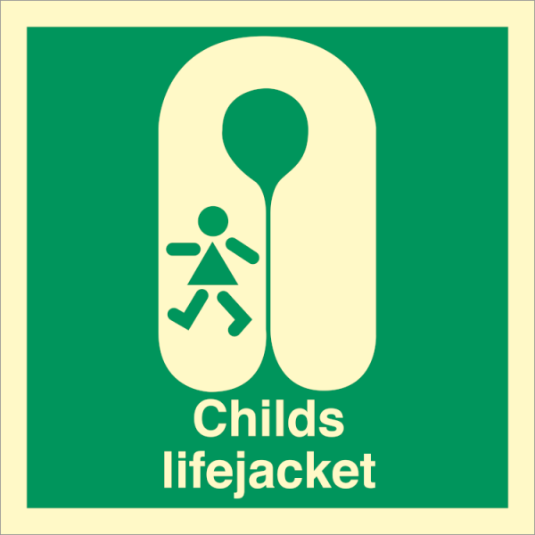 IMO sign - Childs lifejacket 
