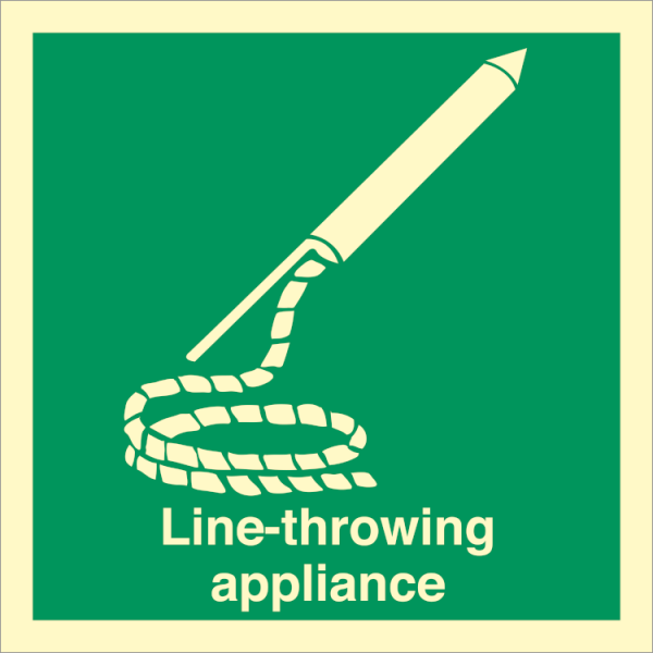 IMO sign - Line-throwing appliance