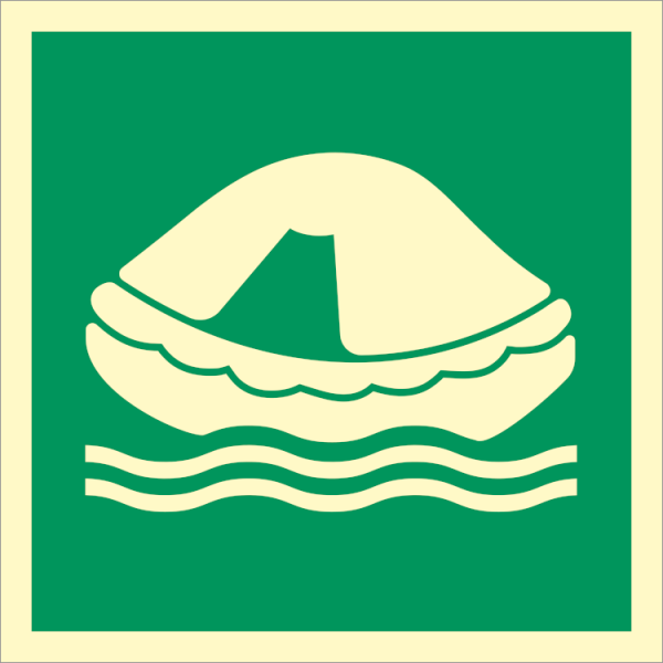 IMO sign - Liferaft