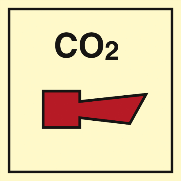 Fire control sign - CO2 horn 