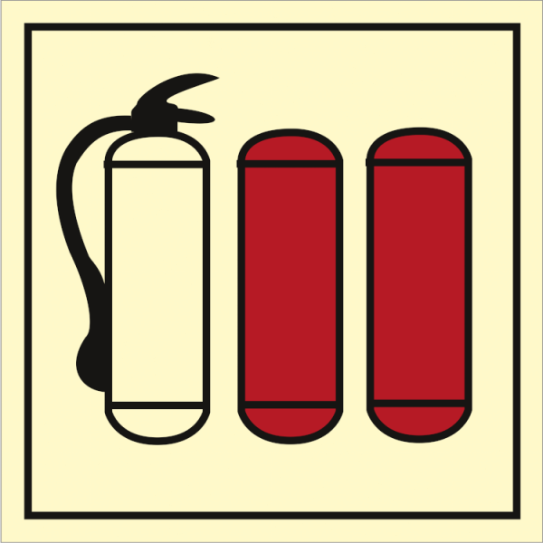 Fire control sign - Refill for fire extinguisher 