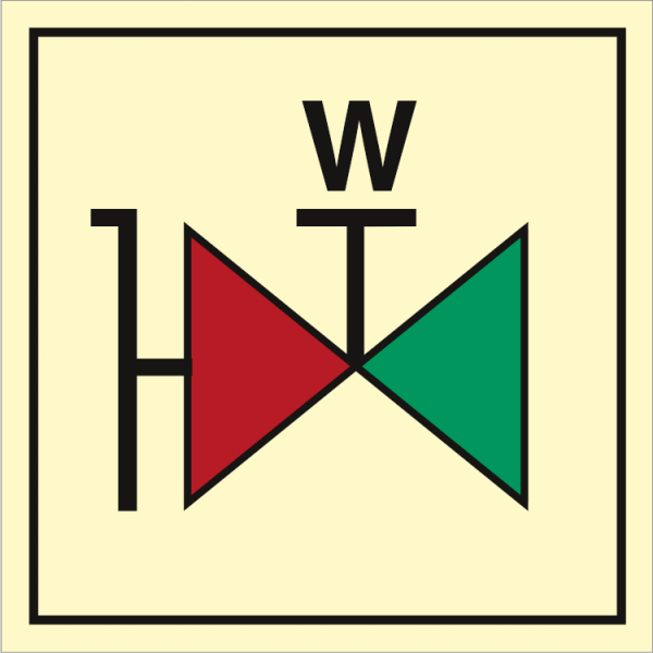 Fire control sign - Fire hydrant Water 