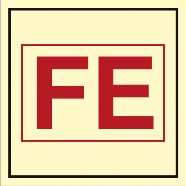 Fire control sign - Locker with firemans outfit 