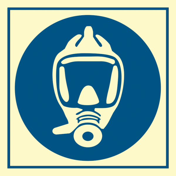 Fire control sign - Locker with additional breathing apparatus
